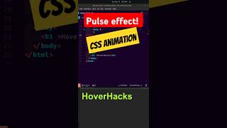 Pulse CSS Animation htmlcss programming learnhtml5andcss3 coding htmlcssjs webdesign [upl. by Ykroc]