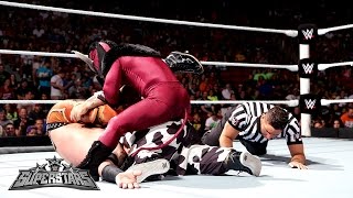 El Torito amp Hornswoggle vs Heath Slater amp Titus ONeil WWE Superstars Aug 21 2014 [upl. by Aneem319]