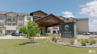 Larkspur at Creekside with Audio Description  New Braunfels TX Apartments  Greystar [upl. by Aneerbas]