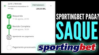 COMO SACAR O DINHEIRO DA SPORTINGBET PARA MINHA CONTA BANCARIA [upl. by Anoiuq]