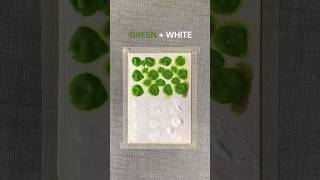 Blending green and white  satisfying art  acrylic paints  art art acrylicpainting drawing [upl. by Chemesh]