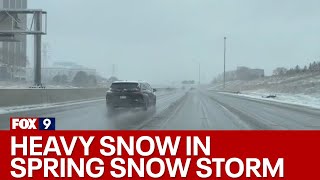 Minnesota snowstorm Roads staying clear [upl. by Denman]