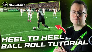 HEEL TO BALL ROLL FC24 TUTORIAL  FUTWIZ Academy [upl. by Lasyrc]