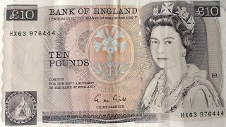 Cédula de 10 libras esterlinas  Bank Of England Ten Pounds  Florence Nightingale [upl. by Ahsinrev]