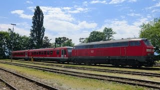 218 464 schleppt schadhaften 628928 562 ab inkl Ankuppeln und Motorstart [upl. by Damon]