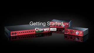 Focusrite  Clarett USB  Connection and Configuration [upl. by Kramer]