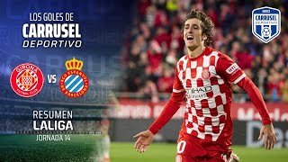 El Girona le mete cuatro al Espanyol en 25 minutos  Resumen del Girona 4  1 Espanyol [upl. by Yltneb]