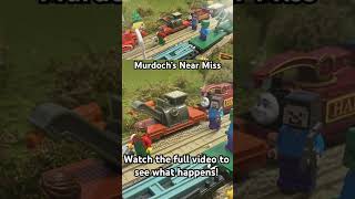 Murdoch’s Near Miss  Murdoch’s Whistle train thomastrackmaster thomasandfriends thomastoys [upl. by Eiramrebma]