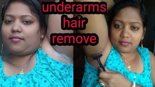 Underarms hair remove underarms clean underarms saving [upl. by Icram]