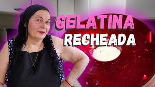 GELATINA RECHEADA COM PUDIM DE LEITE EM PÓ [upl. by Sadick]