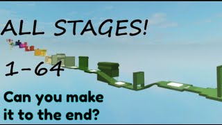 DOODEs Glitch Per Difficulty Chart Obby ALL STAGES 1  64 [upl. by Mathian892]