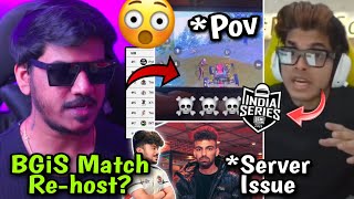 BGiS Match Rehost 😳 Players Angry For This 🤬 Server Crash POV [upl. by Leiru777]