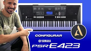 Configurar Yamaha PSR e423  Mapear no Audio Evolution [upl. by Rox]