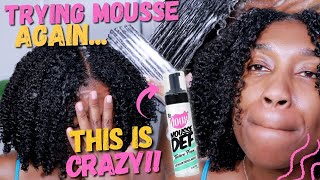 TAKE 2 TRYING MOUSSE on My TYPE 4 Wash And Go AGAIN [upl. by Irt255]