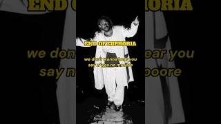 Samples and interpolations on quoteuphoriaquot by Kendrick Lamar Drake diss [upl. by Eatnod]