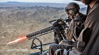 The Powerful US Marines Bell UH1Y Huey in Action  Aerial Gun Shoot [upl. by Aya328]