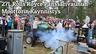 Weteraanikonepäivät 2023  Panssarivaunun moottorin Käynnistys [upl. by Onitselec]