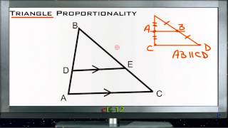 Triangle Proportionality Lesson Basic Geometry Concepts [upl. by Elin]