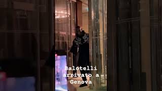 GENOA BALOTELLI ARRIVATO A GENOVA genoa seriea genoacfc shorts [upl. by Derk]