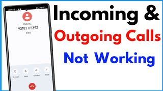 Incoming And Outgoing Calls Not Working  How To Solve Incoming And Outgoing Call Problem [upl. by Lesde598]