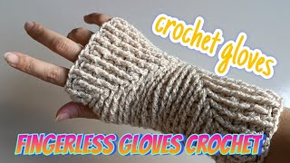 crochet fingerless gloves fingerless gloves crochet tutorial  how to crochet fingerless gloves [upl. by Aitsirhc]