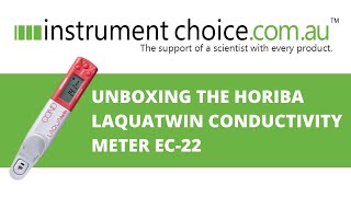 Unboxing the Horiba LAQUAtwin Conductivity Meter EC22 [upl. by Kiyohara380]