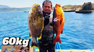 SPEARFISHING PHILIPPINES  RED BASS  LAST DAY IN CALAYAN ISLAND  MEL SPEARFISHING TV [upl. by Bryce387]