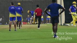 Dhoni sixes  Practice session Highlights  CSK Fans gone MAD  2018 [upl. by Carita769]