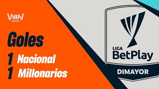 Nacional vs Millonarios goles  Liga BetPlay 20242  Cuadrangulares  Fecha 4 [upl. by Rubel]