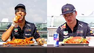 Daniel Ricciardo and Max Verstappen do a Smash N Crab job on Singapore [upl. by Datnow]