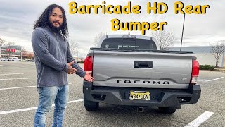 Barricade HD Rear bumper install on my 3rd Gen Tacoma [upl. by Htebirol]