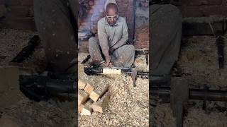 Skilful Handmade Wood Cot Leg 👌 shorts shortvideo [upl. by Arata]