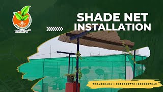 Shade Net Installation for Terrace Garden for Residential Building  Dharmapuri Location  UNIGROW [upl. by Asirret]