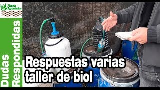 Respuestas varias del taller del BIODIGESTOR para la elaboración de 💦 BIOFERTILIZANTE [upl. by Fisch]