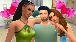 I made a throuple in the sims 4 without mods  Sims 4 polyamory [upl. by Burhans]