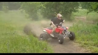 RUNNING THE HONDA TRX 450R HARD [upl. by Eilra386]