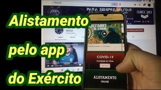 DICA Como fazer o alistamento militar pelo celular 2024 Alistamento Online pelo App do Exército [upl. by Iborian]