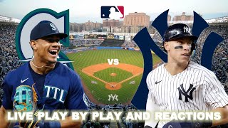 Seattle Mariners vs New York Yankees Live PlayByPlay amp Reactions [upl. by Rochelle937]