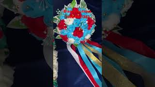 organdy flowers weddingbouquet weddingaccesories [upl. by Aihcsrop]