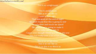 RUTH B Unrighteous Lyrics [upl. by Isherwood]