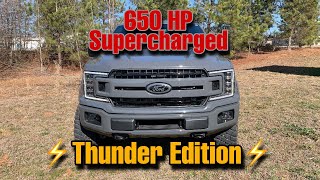 SUPERCHARGED 650 HP Ford F150 Thunder Edition Lead Foot 2020 Custom Fast💨 Roush Performance [upl. by Matthia374]