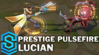 Prestige Pulsefire Lucian Skin Spotlight  PreRelease  League of Legends [upl. by Aenitsirhc]