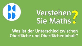 96 Was ist der Unterschied zwischen Oberfläche und Oberflächeninhalt [upl. by Moffitt]