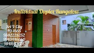 ID1665 Individual Duplex Bungalow House Sale In Valasaravakkam [upl. by Bergerac]