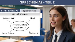 Welche Kleidung tragen Sie Goethe Zertifikat A2 Sprechen Teil 2 [upl. by Nomit228]