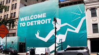 Detroits NFL Draft Aftermath Updates Galore Hudsons Broadway Block Renovations May 2024 [upl. by Axia]