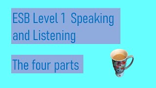 ESB Level 1 Speaking the four parts [upl. by Cicenia85]