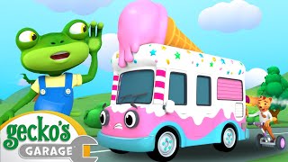 Rocket Powered Ice Cream Truck  Geckos Garage  Trucks For Children  Cartoons For Kids [upl. by Hollinger996]