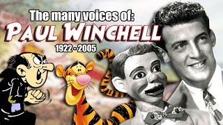 Many Voices of Paul Winchell  Animated Tribute Tigger Winnie the Pooh Gargamel Smurfs [upl. by Elylrac]