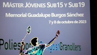 MASTER JOVENES SUB15 Y SUB19 Granollers  PISTA 2  DÍA 1 [upl. by Oza984]